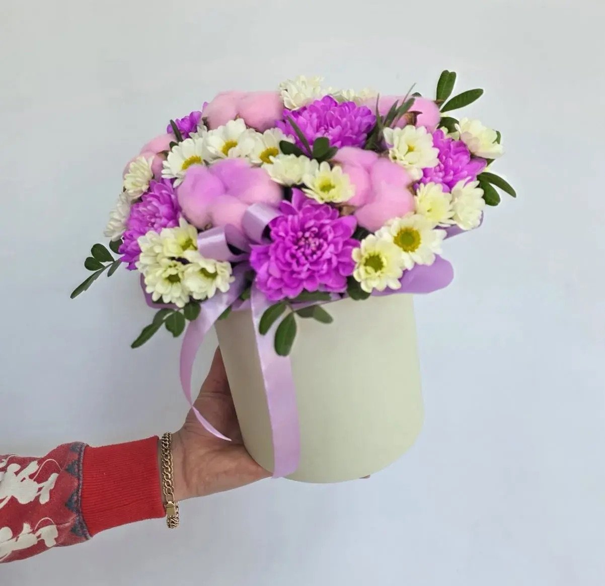 Композиция в шляпной коробке 